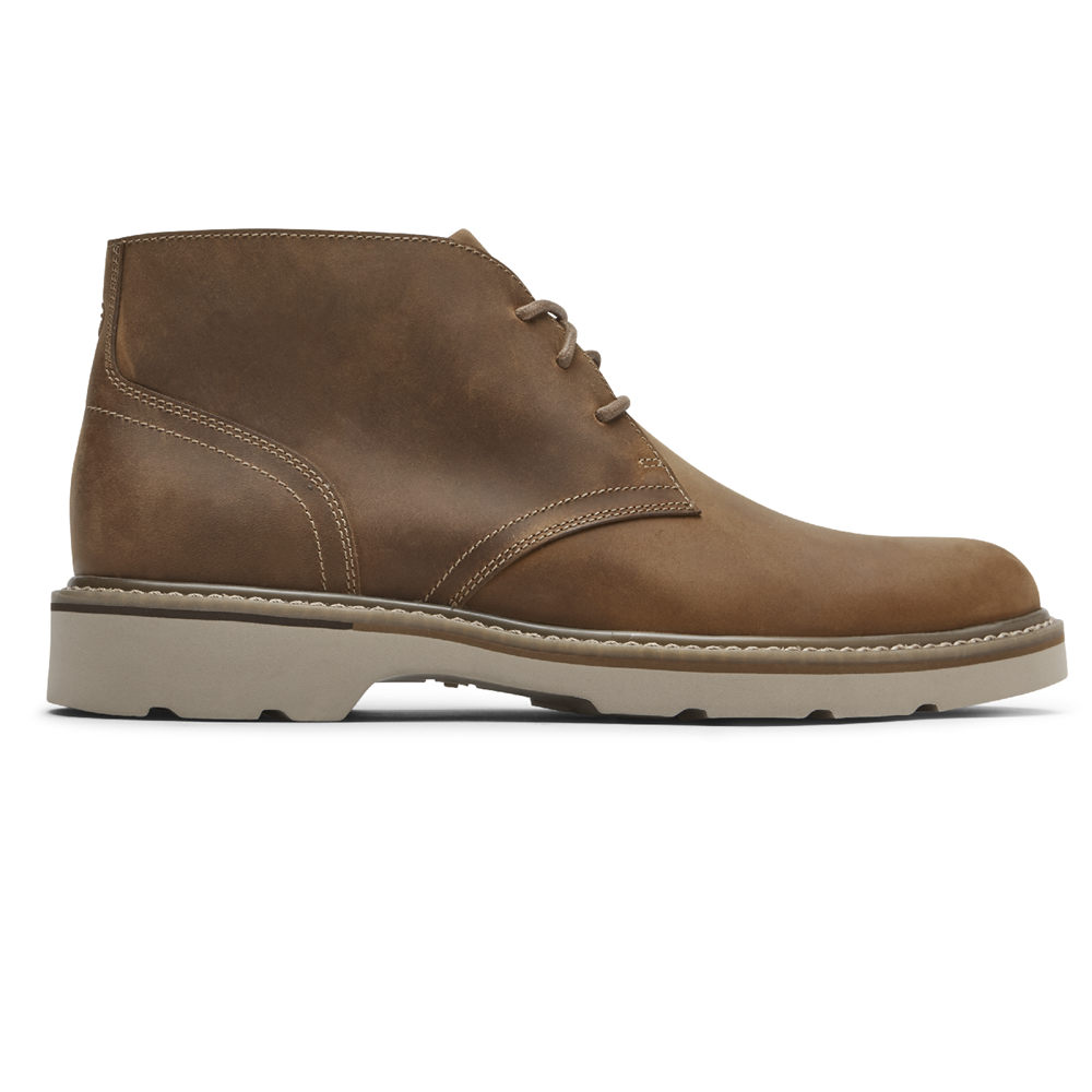 Botas Rockport Homem Marrom - Charlee Waterproof Chukka - 68790LZBG